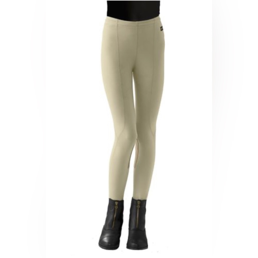 Kerrits Kids’ Performance Riding Tights, Color Tan, Size Small